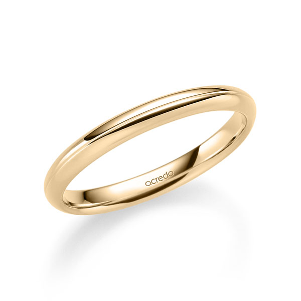 klassischer Trauring/Ehering in Roségold 750 von acredo - A-2341-14