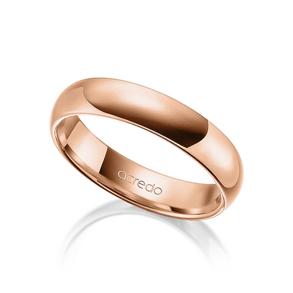 klassischer Trauring/Ehering in Rotgold 375 von acredo - A-1296-6