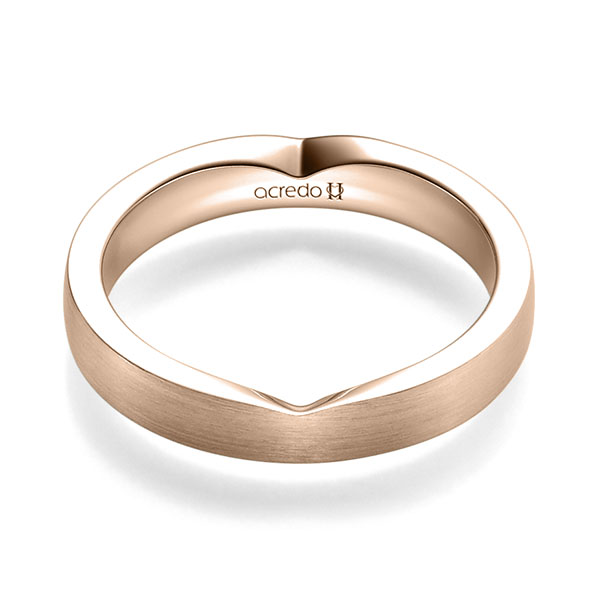 klassischer Trauring/Ehering in Rotgold 375 von acredo - A-2244-9