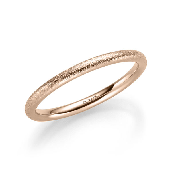 klassischer Trauring/Ehering in Rotgold 375 von acredo - A-2309-10