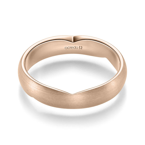 klassischer Trauring/Ehering in Rotgold 375 von acredo - A-2326-16