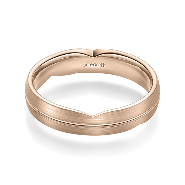 klassischer Trauring/Ehering in Rotgold 375 von acredo - A-2364-30