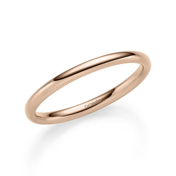 klassischer Trauring/Ehering in Rotgold 375 von acredo - S-1289-10