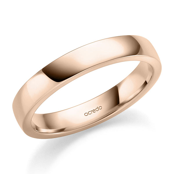 klassischer Trauring/Ehering in Rotgold 375 von acredo - S-1444-1