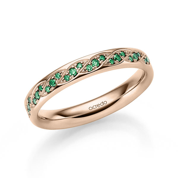 klassischer Trauring/Ehering in Rotgold 585 mit zus. 0,34 ct. Brillant von acredo - A-2389-10 klassischer Trauring/Ehering in Rotgold 585 mit zus. 0,34 ct. Brillant von acredo - A-2389-10