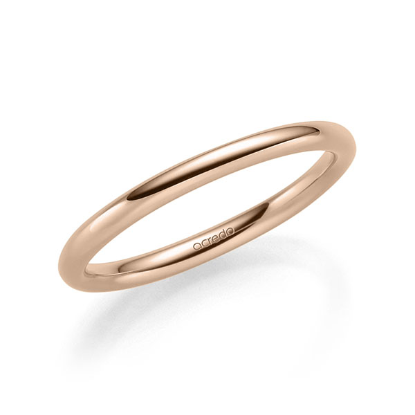 klassischer Trauring/Ehering in Rotgold 585 von acredo - A-2315-9