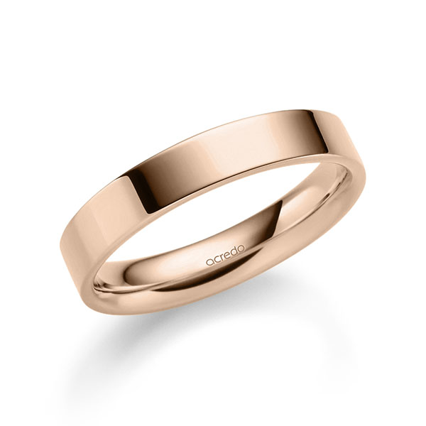 klassischer Trauring/Ehering in Rotgold 585 von acredo