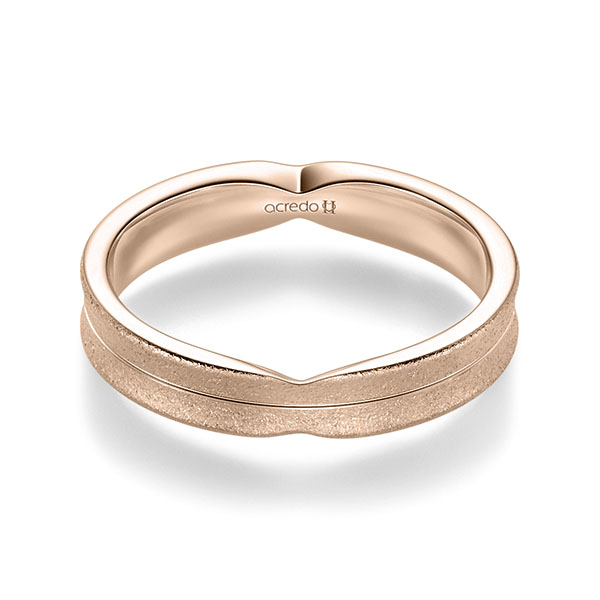 klassischer Trauring/Ehering in Rotgold 585 von acredo - A-2353-16