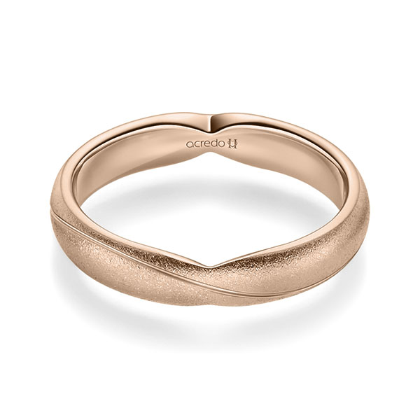 klassischer Trauring/Ehering in Rotgold 585 von acredo
