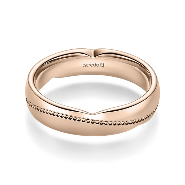 klassischer Trauring/Ehering in Rotgold 585 von acredo