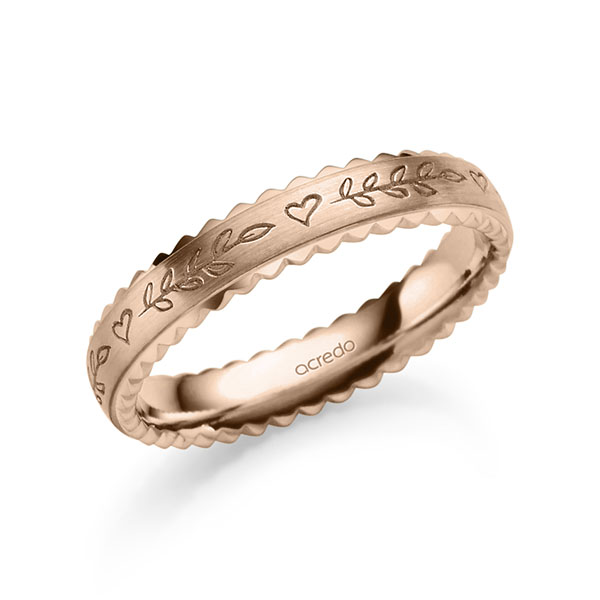 klassischer Trauring/Ehering in Rotgold 585 von acredo klassischer Trauring/Ehering in Rotgold 585 von acredo