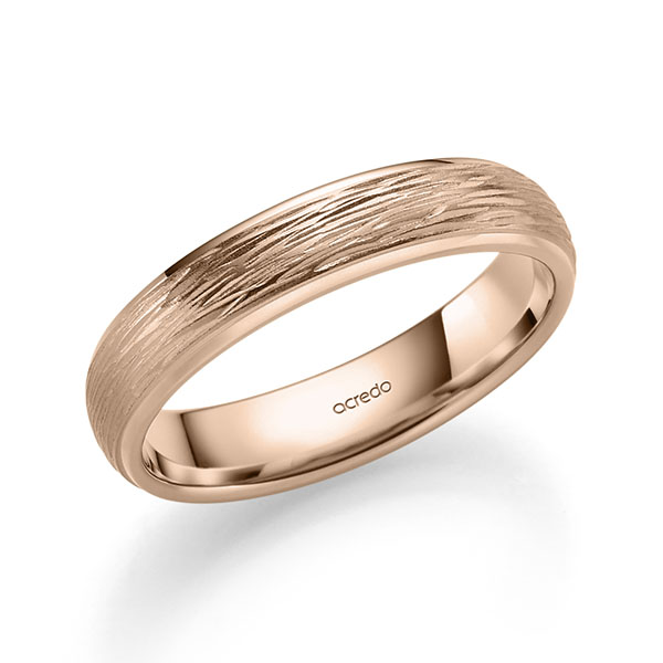 klassischer Trauring/Ehering in Rotgold 585 von acredo - A-2412-16