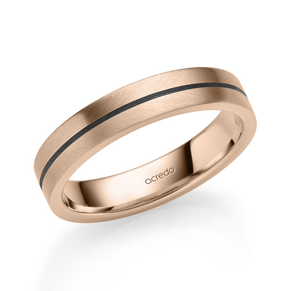 klassischer Trauring/Ehering in Rotgold 585 von acredo klassischer Trauring/Ehering in Rotgold 585 von acredo