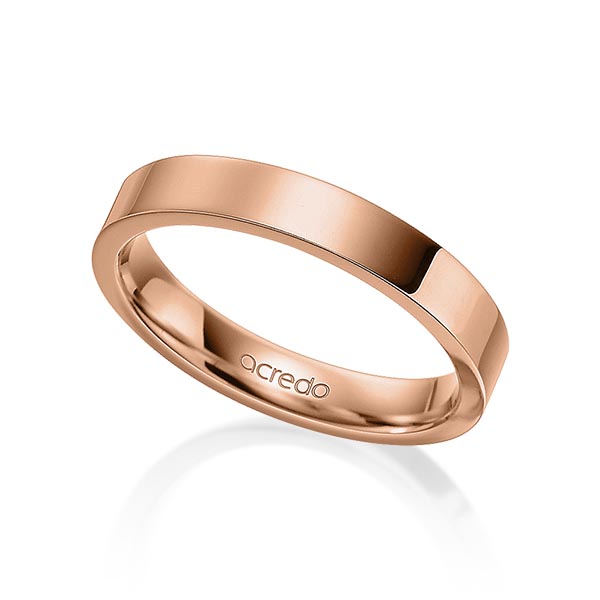 klassischer Trauring/Ehering in Rotgold 750 von acredo - A-1594-9