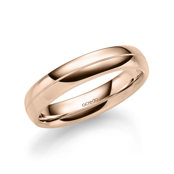 klassischer Trauring/Ehering in Rotgold 750 von acredo - A-1680-10