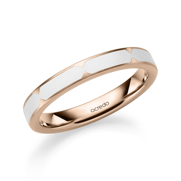 klassischer Trauring/Ehering in Rotgold 750 von acredo - A-2030-5