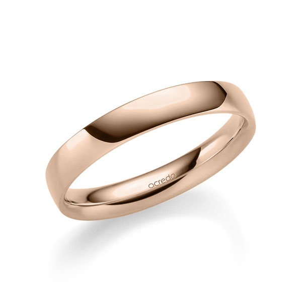 klassischer Trauring/Ehering in Rotgold 750 von acredo - A-2345-16