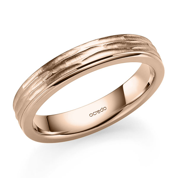 klassischer Trauring/Ehering in Rotgold 750 von acredo - A-2410-15