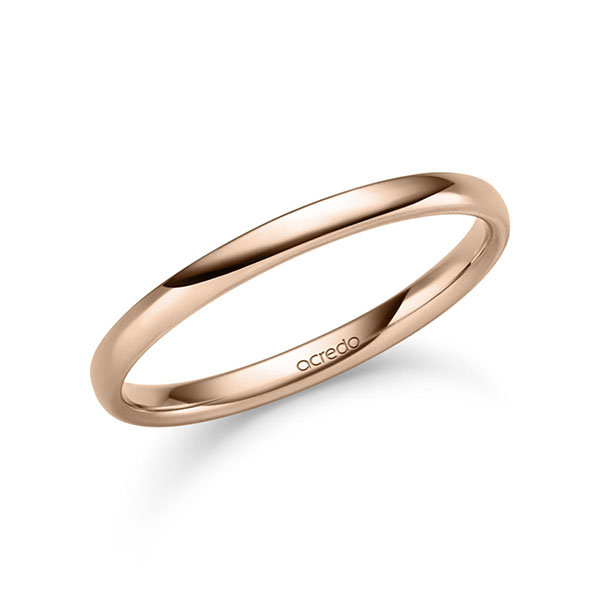 klassischer Trauring/Ehering in Rotgold 750 von acredo - S-1474-5