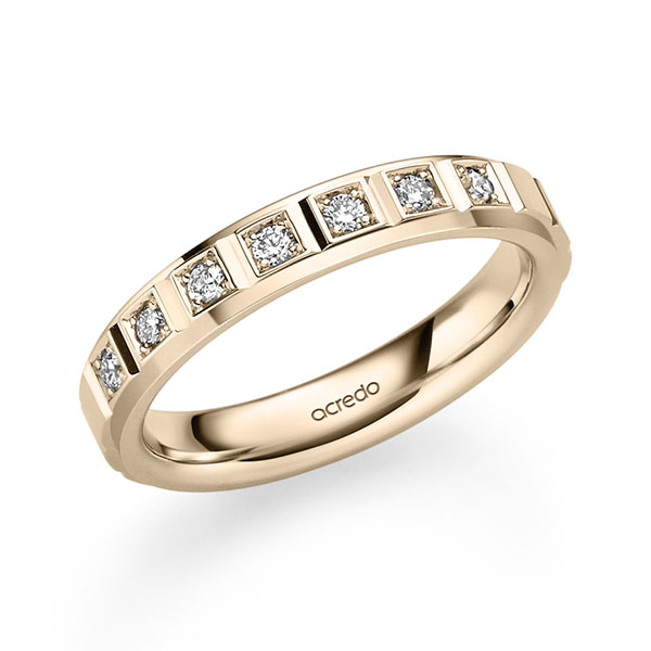 klassischer Trauring/Ehering in Signature Gold 585 mit zus. 0,16 ct. Brillant tw, si von acredo - A-2486-3 klassischer Trauring/Ehering in Signature Gold 585 mit zus. 0,16 ct. Brillant tw, si von acredo - A-2486-3