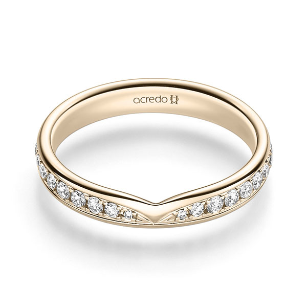 klassischer Trauring/Ehering in Signature Gold 585 mit zus. 0,32 ct. Brillant tw, si von acredo - A-2545-6 klassischer Trauring/Ehering in Signature Gold 585 mit zus. 0,32 ct. Brillant tw, si von acredo - A-2545-6