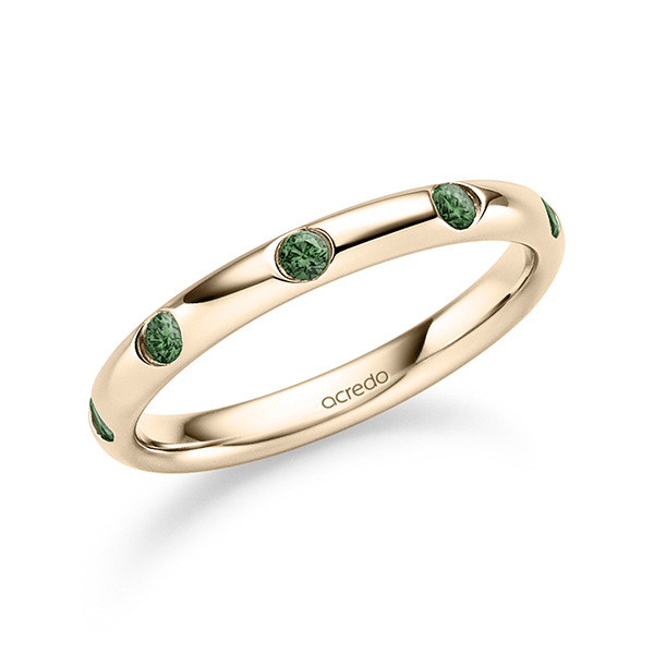 klassischer Trauring/Ehering in Signature Gold 585 mit zus. 0,36 ct. Brillant von acredo