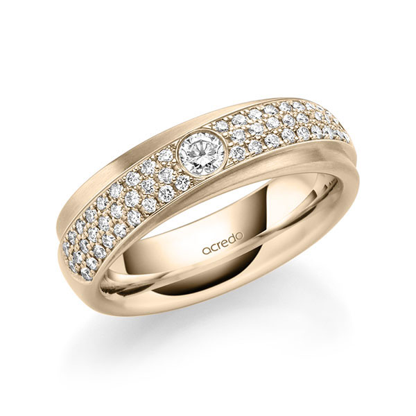 klassischer Trauring/Ehering in Signature Gold 585 mit zus. 0,582 ct. Brillant tw, si von acredo - A-2159-12 klassischer Trauring/Ehering in Signature Gold 585 mit zus. 0,582 ct. Brillant tw, si von acredo - A-2159-12