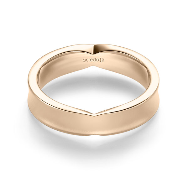 klassischer Trauring/Ehering in Signature Gold 585 von acredo