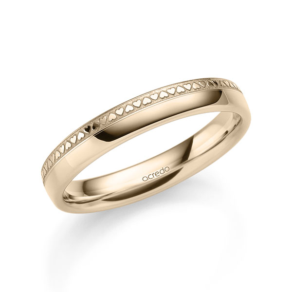 klassischer Trauring/Ehering in Signature Gold 585 von acredo