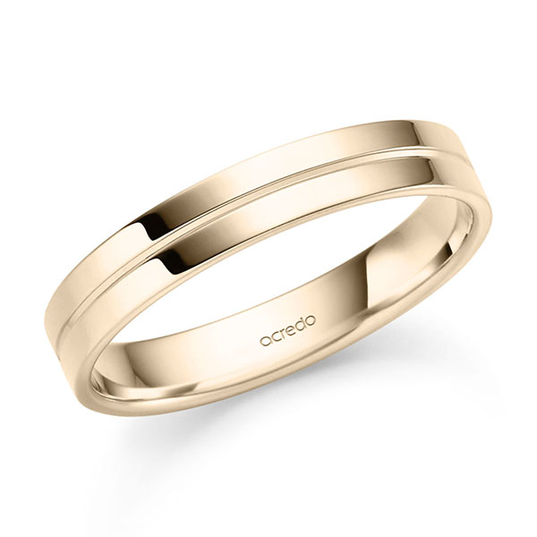 klassischer Trauring/Ehering in Signature Gold 585 von acredo - S-1485-6