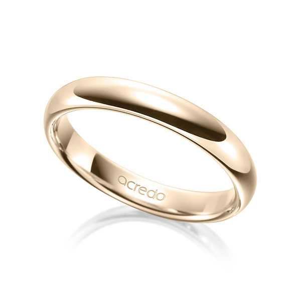 klassischer Trauring/Ehering in Signature Gold 750 von acredo - A-1595-11