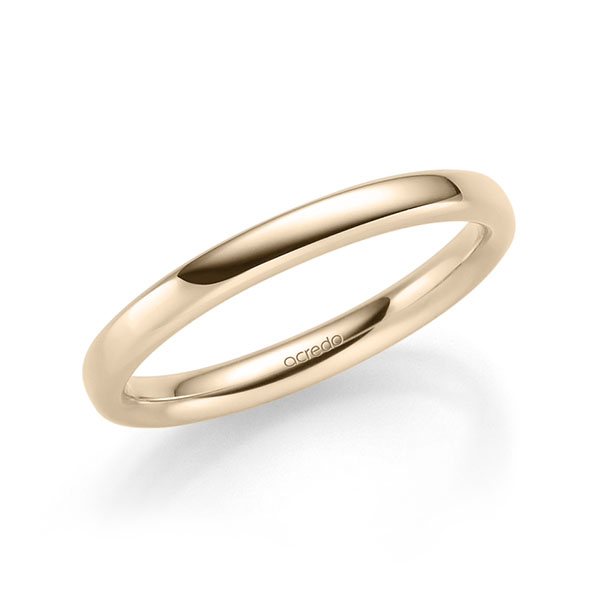 klassischer Trauring/Ehering in Signature Gold 750 von acredo - A-2316-9