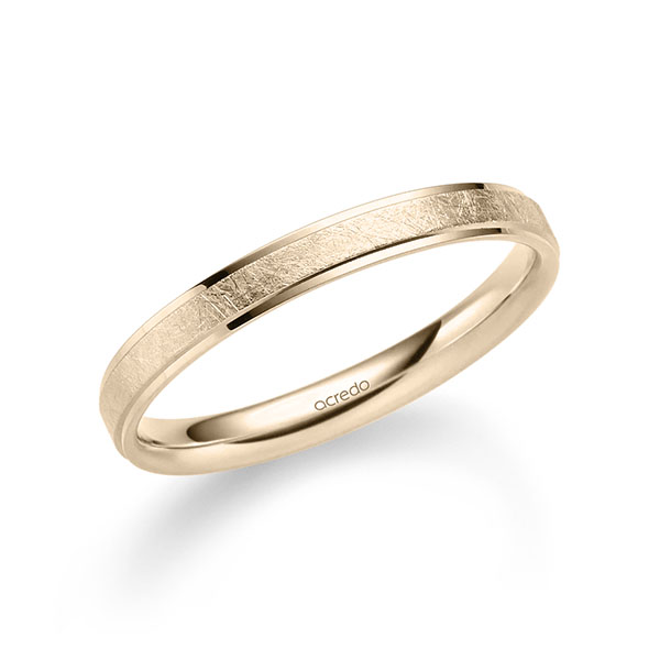 klassischer Trauring/Ehering in Signature Gold 750 von acredo - A-2343-15