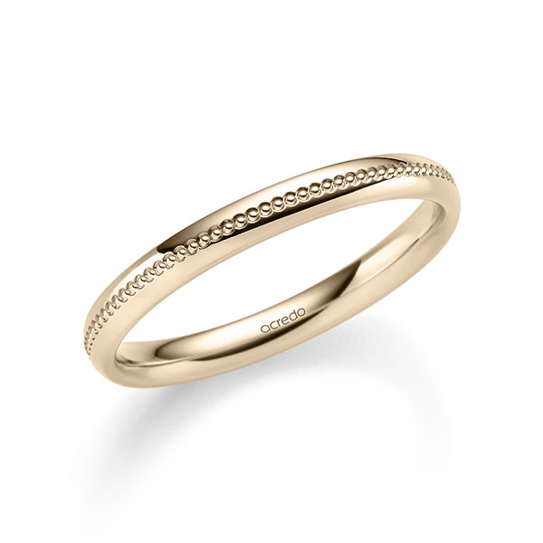 klassischer Trauring/Ehering in Signature Gold 750 von acredo - A-2348-17