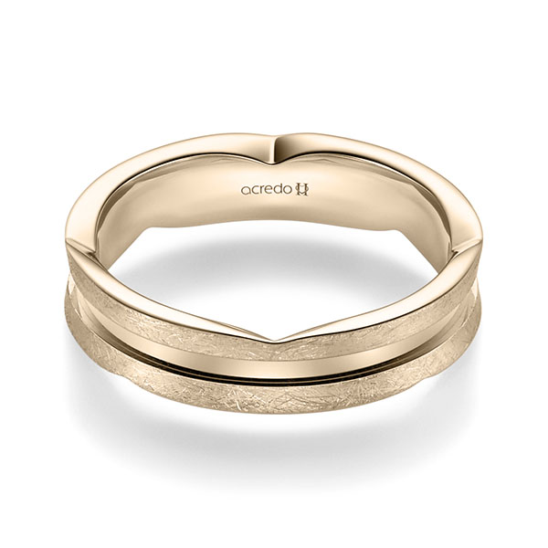 klassischer Trauring/Ehering in Signature Gold 750 von acredo - A-2354-25