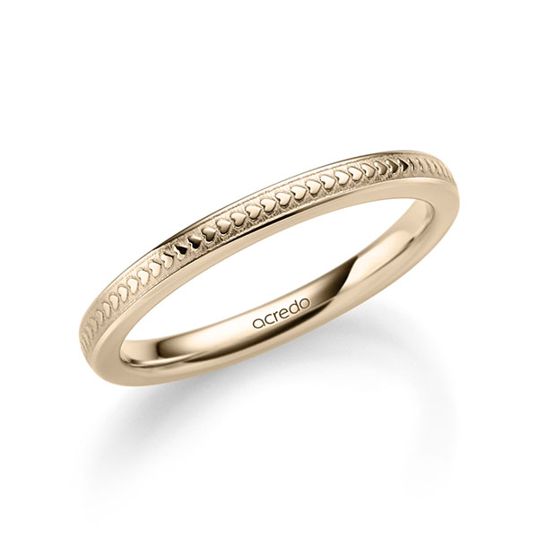klassischer Trauring/Ehering in Signature Gold 750 von acredo - A-2378-5