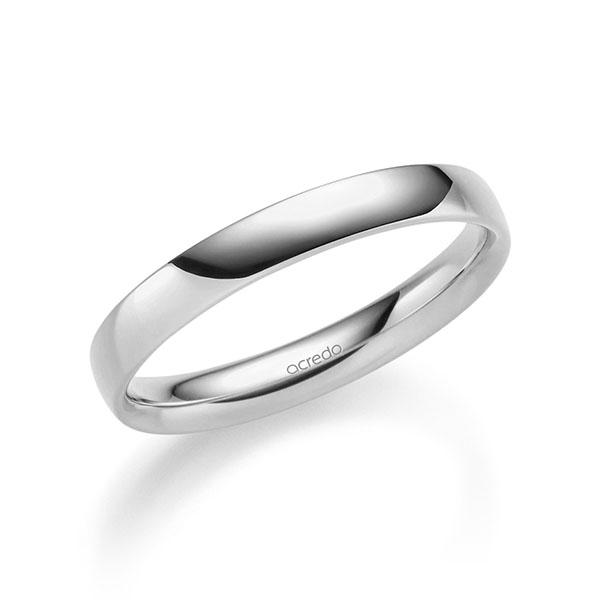 klassischer Trauring/Ehering in Weißgold 585 von acredo klassischer Trauring/Ehering in Weißgold 585 von acredo