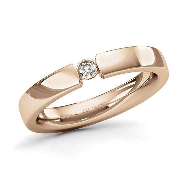 Memoire-Ring Roségold 585 mit 0,07 ct. tw, si