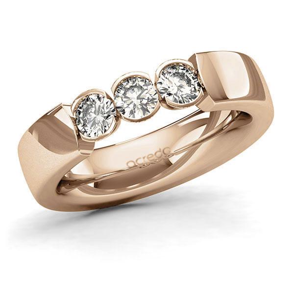Memoire-Ring Roségold 585 mit 0,75 ct. tw, si