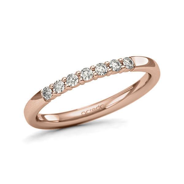 Memoire-Ring Rotgold 585 mit 0,21 ct. tw, si