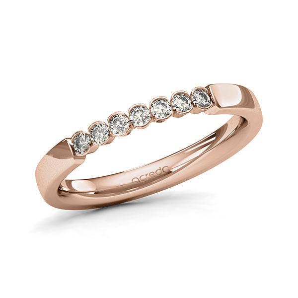Memoire-Ring Rotgold 585 mit 0,21 ct. tw, si