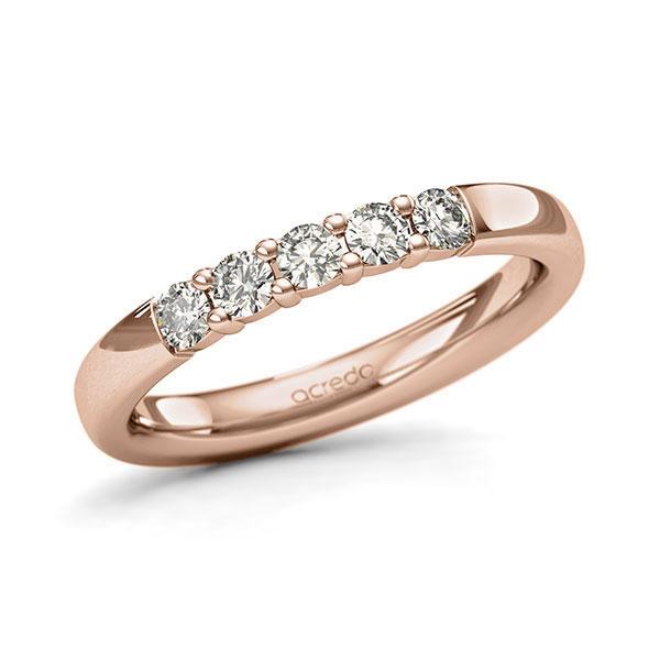 Memoire-Ring Rotgold 585 mit 0,35 ct. tw, si