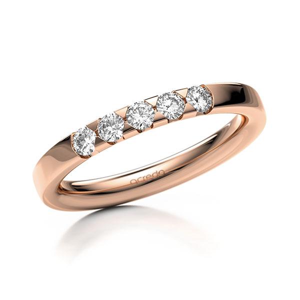 Memoire-Ring Rotgold 585 mit 0,3 ct. tw, si