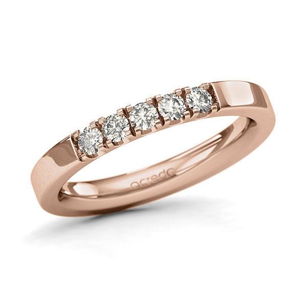 Memoire-Ring Rotgold 585 mit 0,3 ct. tw, si