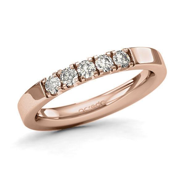 Memoire-Ring Rotgold 585 mit 0,4 ct. tw, si
