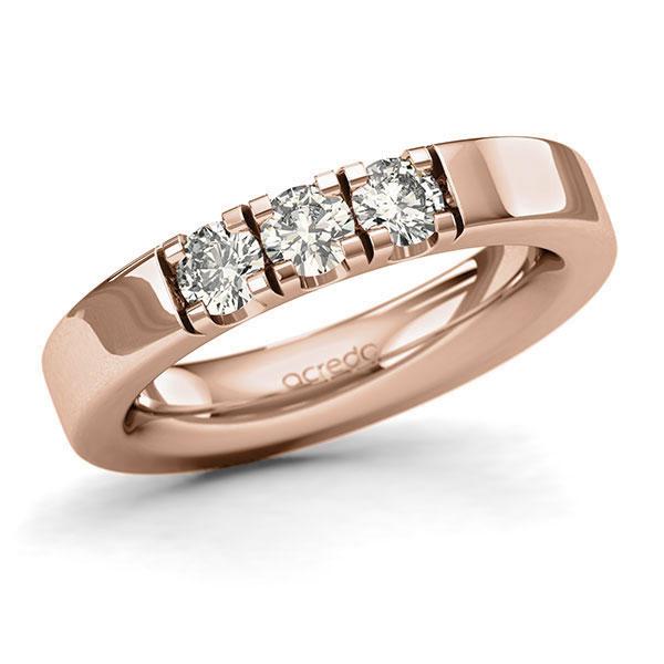 Memoire-Ring Rotgold 585 mit 0,6 ct. tw, si