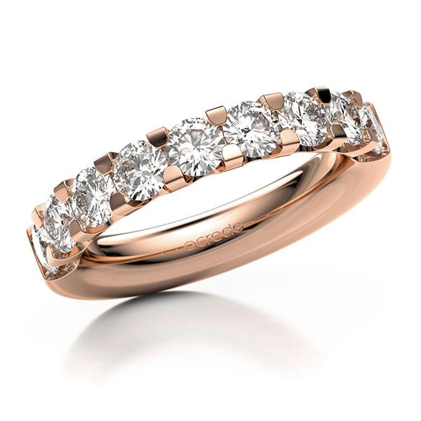 Memoire-Ring Rotgold 585 mit 2,4 ct. G VS