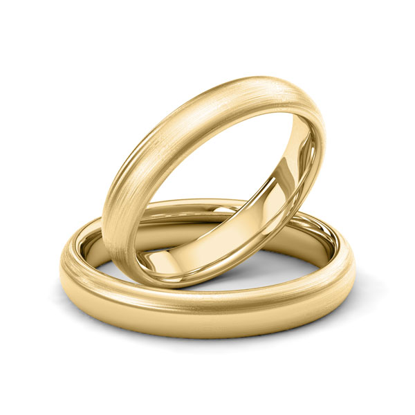 Paar klassische Trauringe/Eheringe in Gelbgold 333 von Merii - M-1227-1 Paar klassische Trauringe/Eheringe in Gelbgold 333 von Merii - M-1227-1
