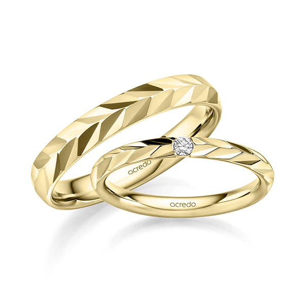 Trauringe in Gelbgold von Acredo