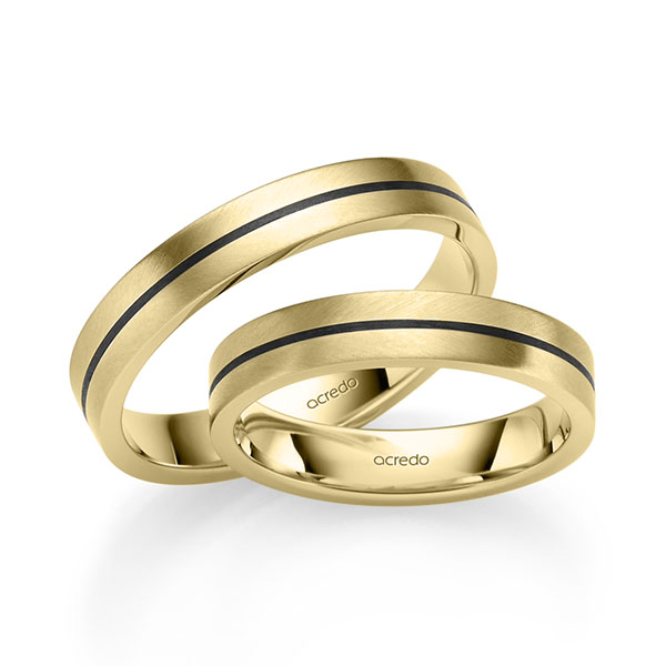 Paar klassische Trauringe/Eheringe in Gelbgold 585 von acredo Paar klassische Trauringe/Eheringe in Gelbgold 585 von acredo